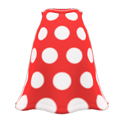 Animal Crossing Items Simple-dots Dress Red