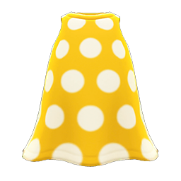 Simple-dots Dress Yellow
