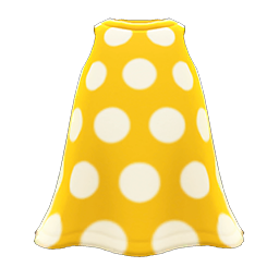 Animal Crossing Items Simple-dots Dress Yellow