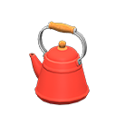 Animal Crossing Items Simple Kettle Red