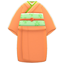 Animal Crossing Items Simple Visiting Kimono Orange