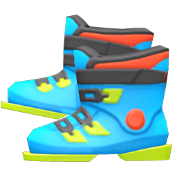 Animal Crossing Items Ski Boots Light blue