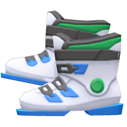 Animal Crossing Items Ski Boots White