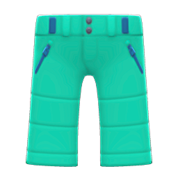 Animal Crossing Items Ski Pants Turquoise