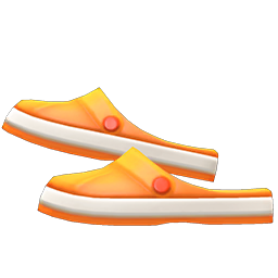 Animal Crossing Items Slip-on Sandals Orange