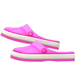 Animal Crossing Items Slip-on Sandals Pink