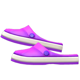 Animal Crossing Items Slip-on Sandals Purple