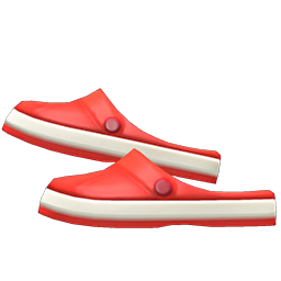 Animal Crossing Items Slip-on Sandals Red