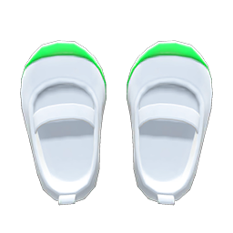 Animal Crossing Items Slip-on School Shoes Green