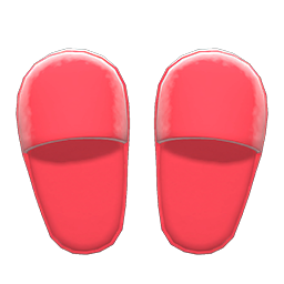Animal Crossing Items Slippers Red