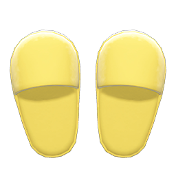 Animal Crossing Items Slippers Yellow