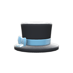 Animal Crossing Items Small Silk Hat Black