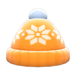 Animal Crossing Items Snowy Knit Cap Orange