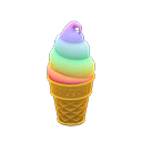 Animal Crossing Items Soft-serve Lamp Rainbow