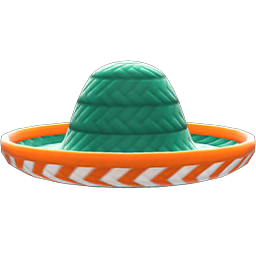 Animal Crossing Items Sombrero Green