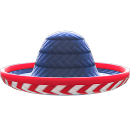 Animal Crossing Items Sombrero Navy blue