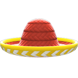 Animal Crossing Items Sombrero Red