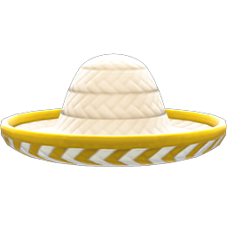 Animal Crossing Items Sombrero White