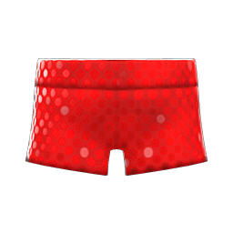 Animal Crossing Items Spangle Shorts Red