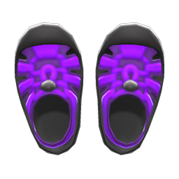 Animal Crossing Items Sporty Sandals Purple