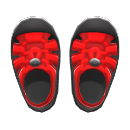 Sporty Sandals Red