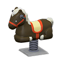 Animal Crossing Items Springy Ride-on Dark brown