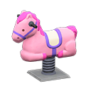 Animal Crossing Items Springy Ride-on Pink