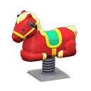 Animal Crossing Items Springy Ride-on Red