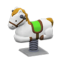 Animal Crossing Items Springy Ride-on White