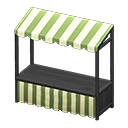 Animal Crossing Items Stall Black / Green stripes