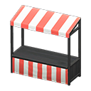 Animal Crossing Items Stall Black / Red stripes