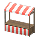 Animal Crossing Items Stall Dark brown / Red stripes