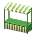 Animal Crossing Items Stall Green / Green stripes