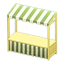 Animal Crossing Items Stall Light brown / Green stripes