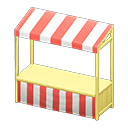 Animal Crossing Items Stall Light brown / Red stripes