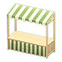 Animal Crossing Items Stall Natural / Green stripes