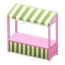 Animal Crossing Items Stall Pink / Green stripes