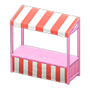 Animal Crossing Items Stall Pink / Red stripes