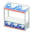 Animal Crossing Items Stall White / Waves