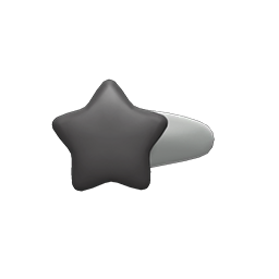 Star Hairpin Black