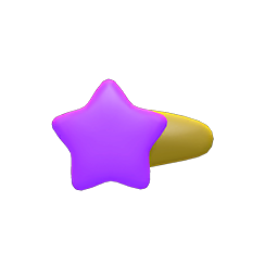 Star Hairpin Purple