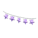 Animal Crossing Items Starry Garland Purple
