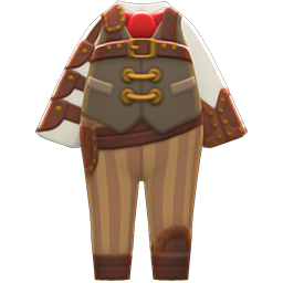 Animal Crossing Items Steampunk Costume Red