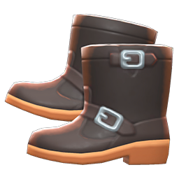 Animal Crossing Items Steel-toed Boots Brown
