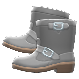 Animal Crossing Items Steel-toed Boots Gray