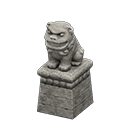 Animal Crossing Items Stone Lion-dog Natural