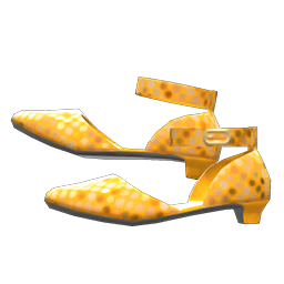 Animal Crossing Items Strappy Heels Gold