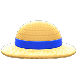 Animal Crossing Items Straw Hat Blue
