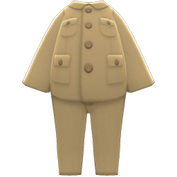 Animal Crossing Items Suit With Stand-up Collar Beige