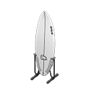 Animal Crossing Items Surfboard White